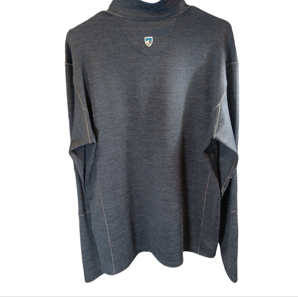 Kuhl Shirt Mens XL Gray Long Sleeve Base Layer Thermal Logo Casual Gorpcore - Picture 2 of 7
